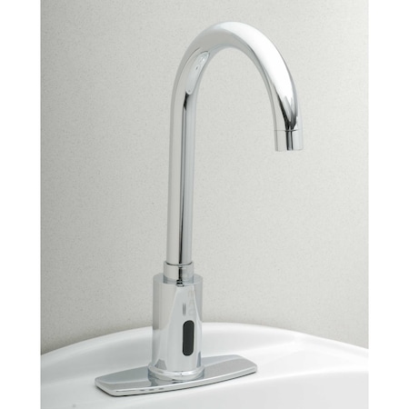 Macfaucets FA444-31 touchless goosneck faucet with 4 in. on center deck plate. FA444-31ds